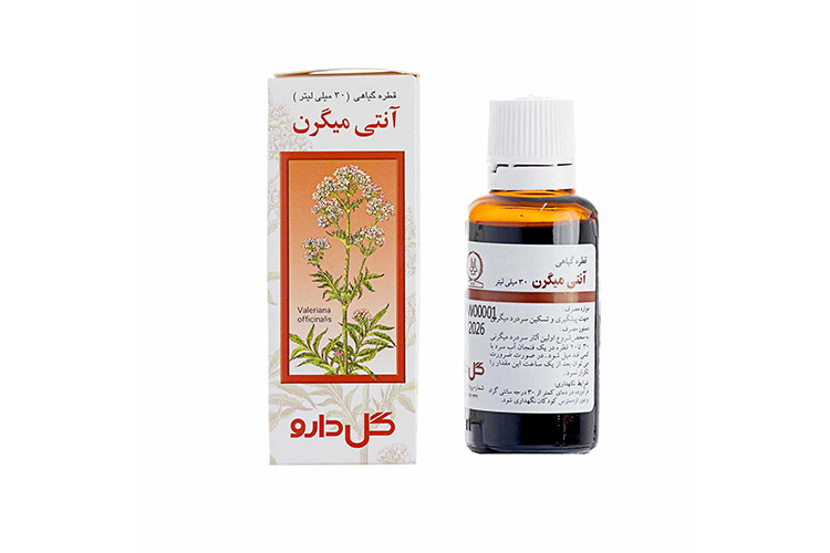 قطره گیاهی آنتی میگرن گل دارو